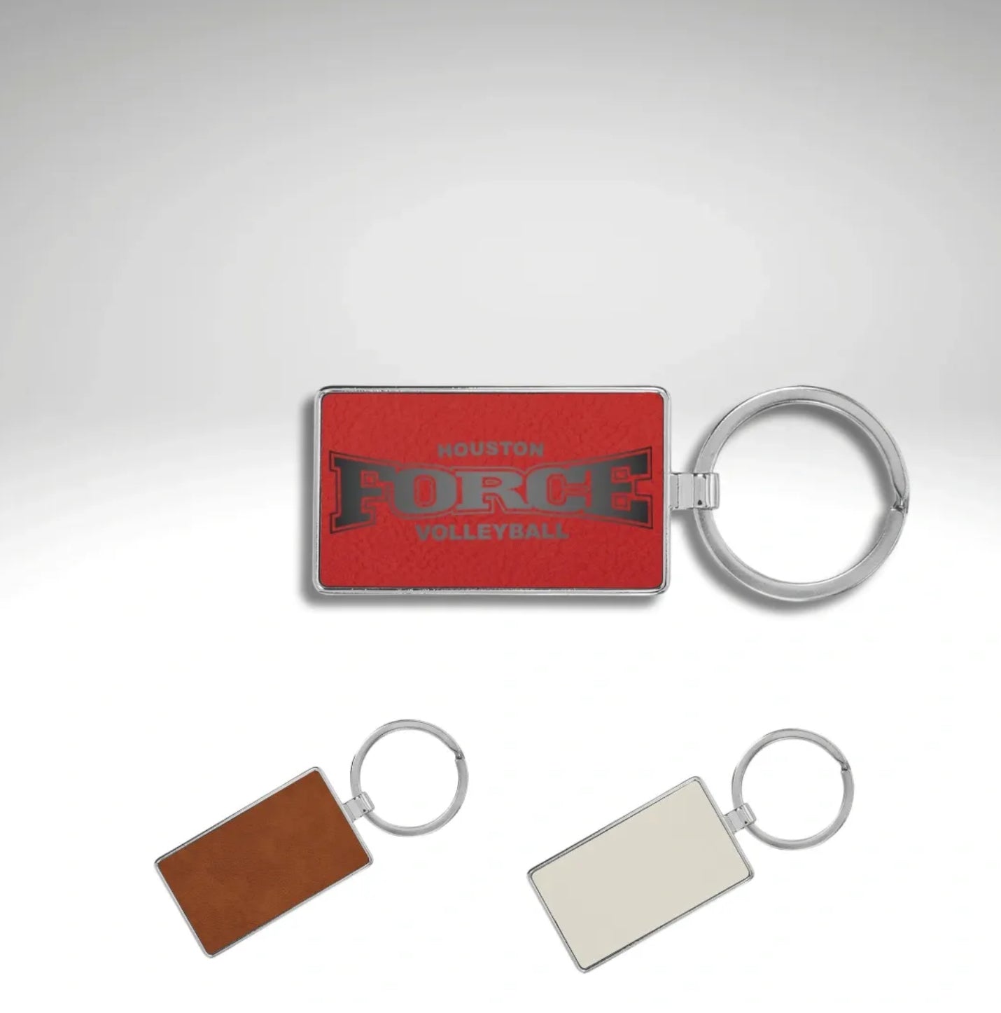 Leather & Stainless Keychain