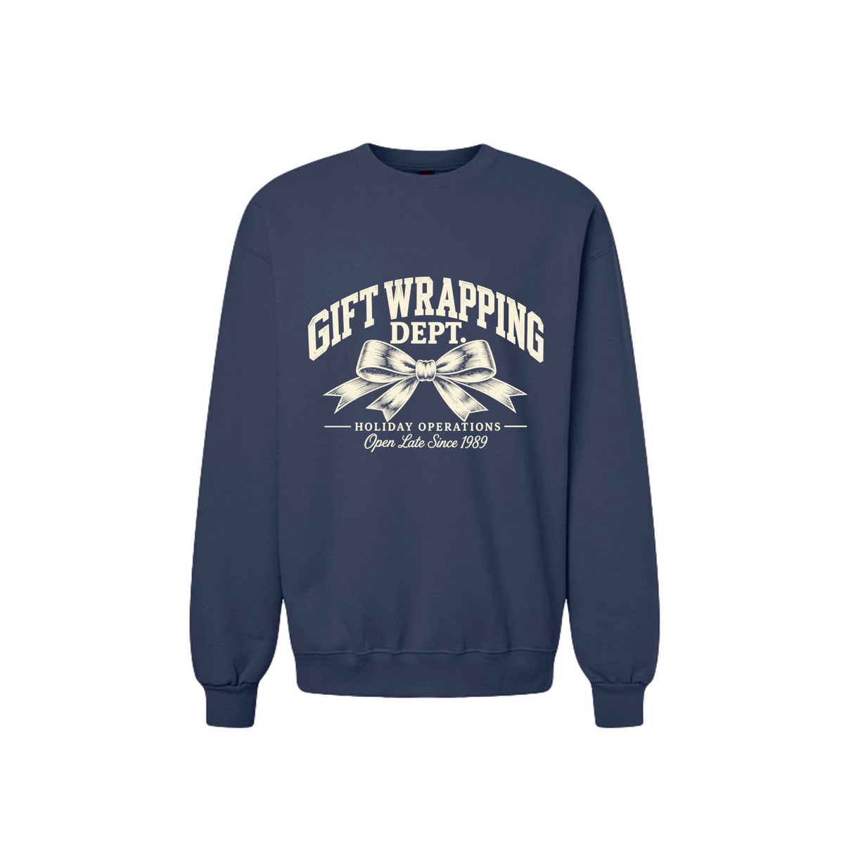 Gift Wrapping Dept. vintage Christmas crewneck sweatshirt – product view 5