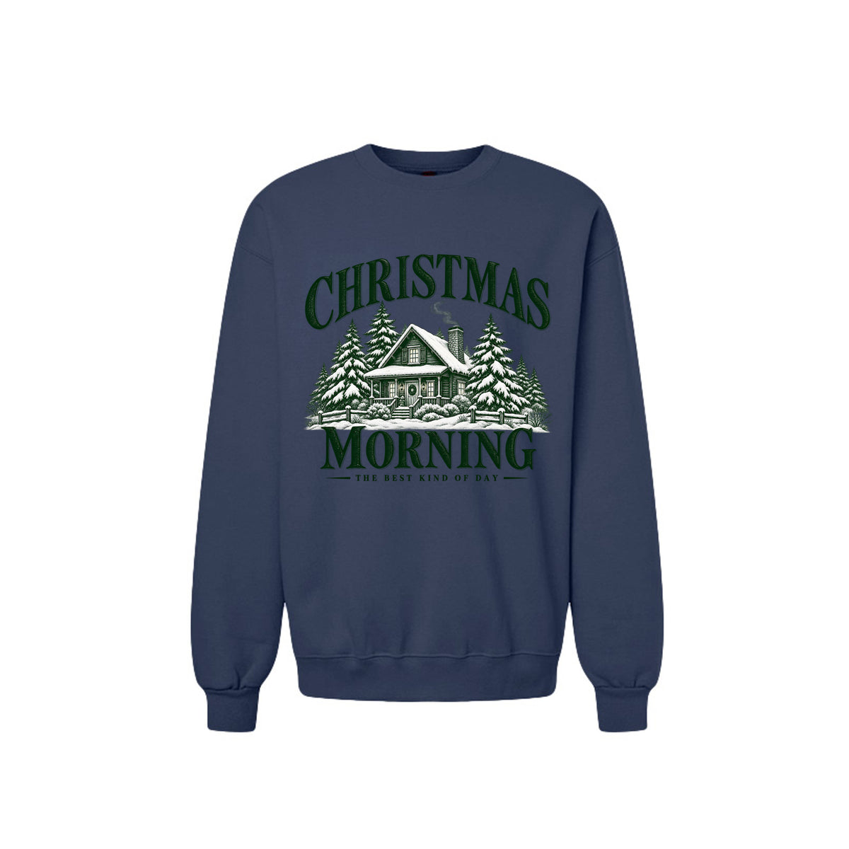 Christmas Morning vintage holiday crewneck sweatshirt – product view 2