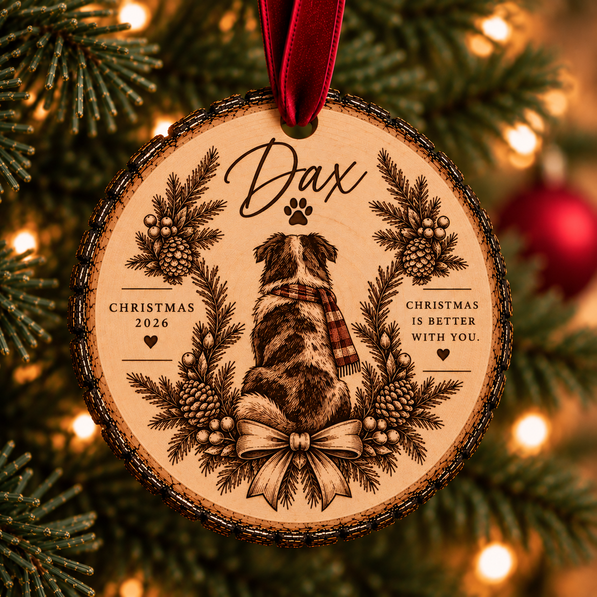 Personalized Pet Christmas Ornament product image