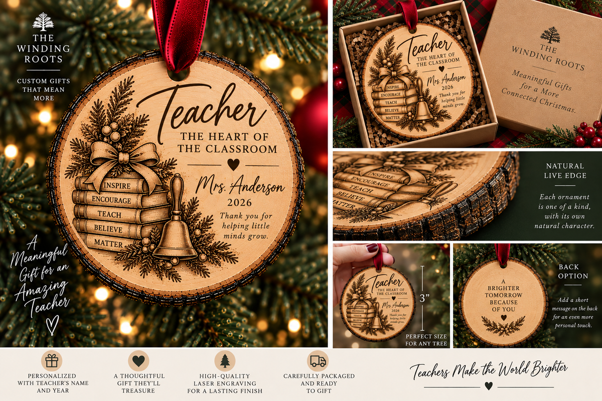 Personalized Teacher Christmas Ornament product detail 2