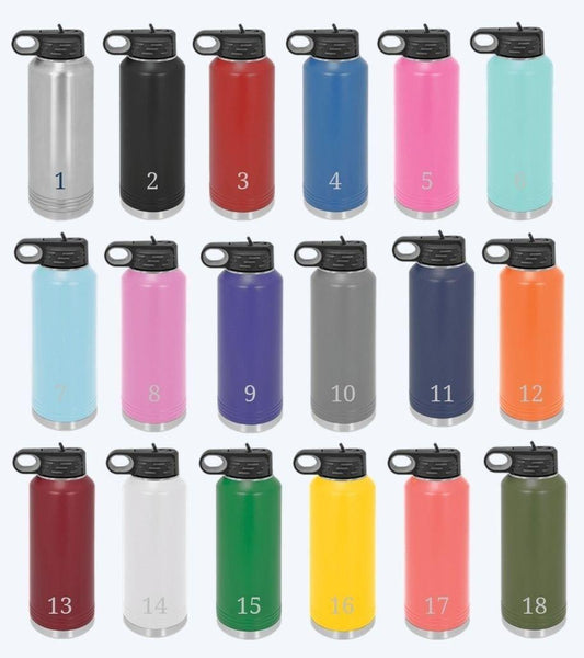 40oz Black Water Bottles - "Force"