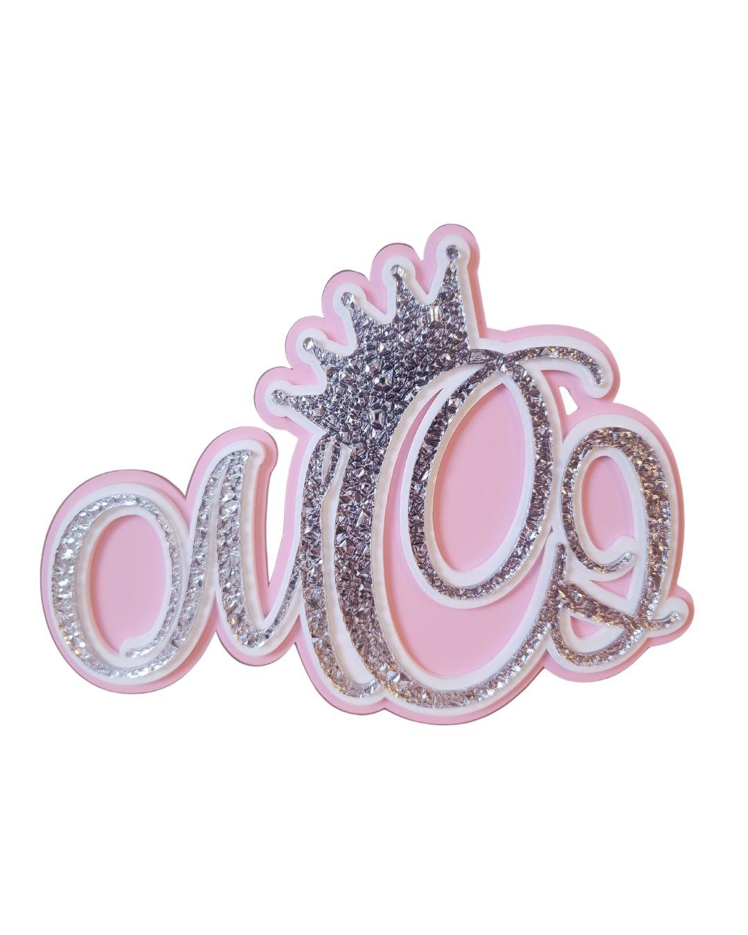 3 Layered Acrylic Custom Homecoming Mum Centerpiece