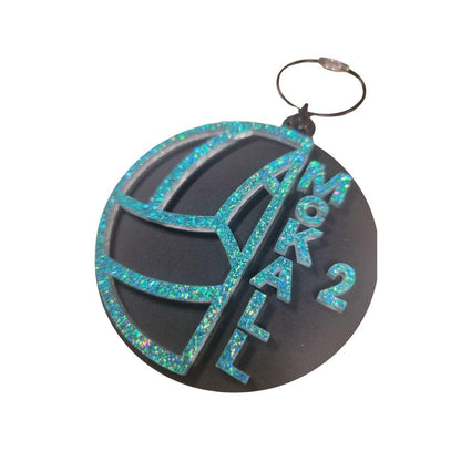 Custom Name Acrylic Sports Bag Tag