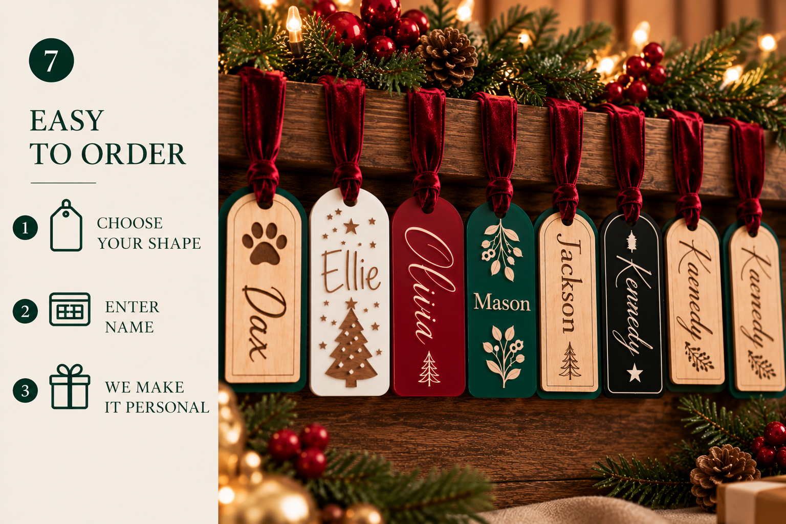 Personalized Christmas Stocking Tags product detail 6