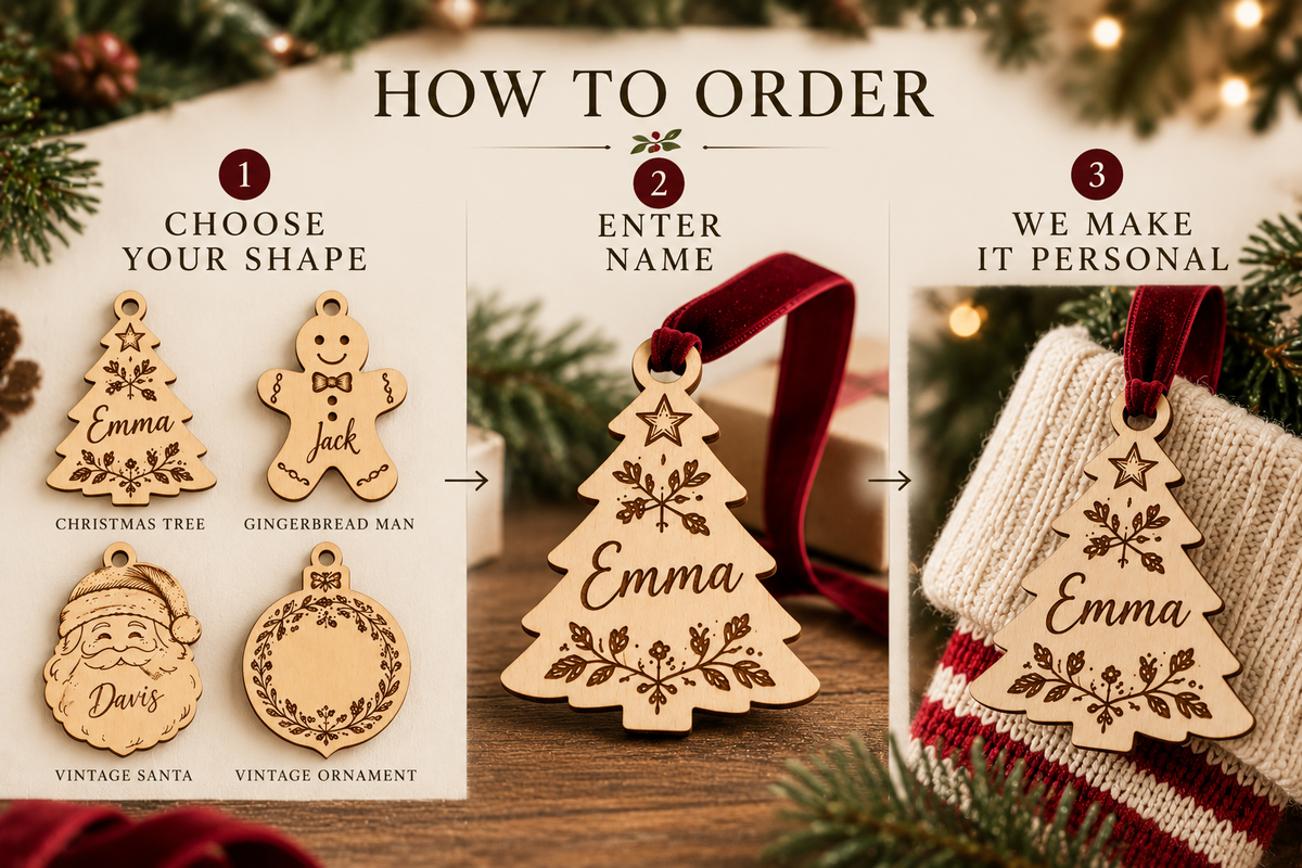 Personalized Christmas Shape Stocking Tags product detail 7