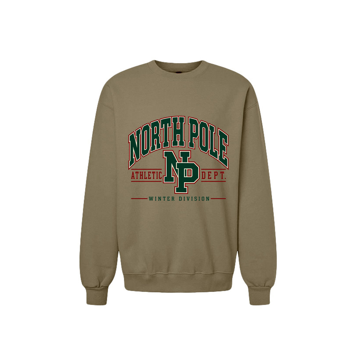 North Pole Athletic Dept. vintage Christmas crewneck sweatshirt – product view 3