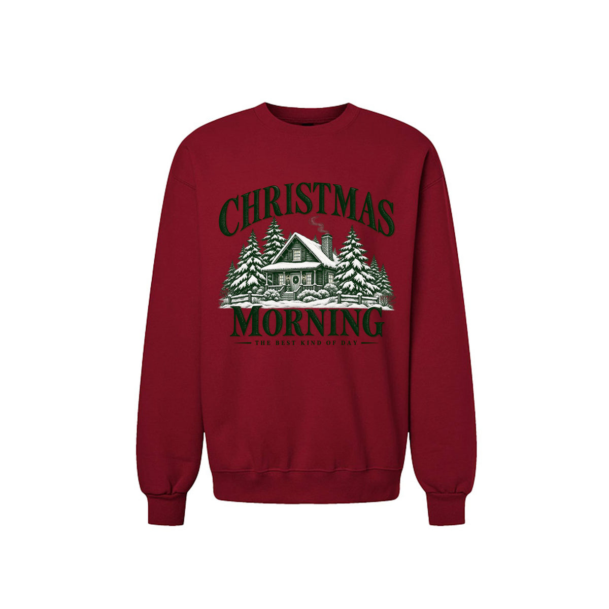 Christmas Morning vintage holiday crewneck sweatshirt – product view 3