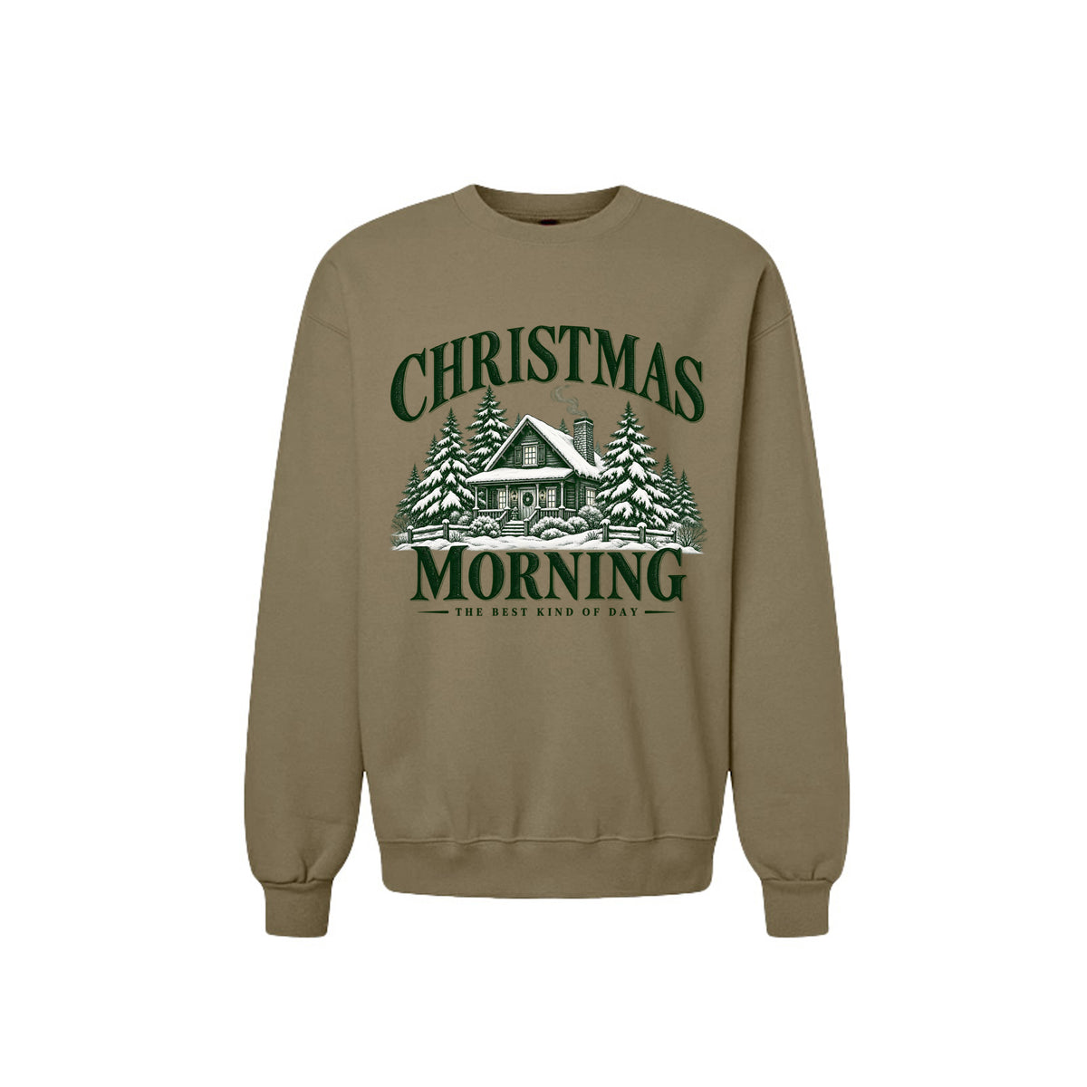 Christmas Morning vintage holiday crewneck sweatshirt – product view 4