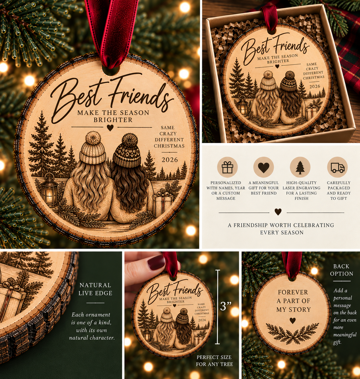 Best Friends Christmas Ornament product detail 2