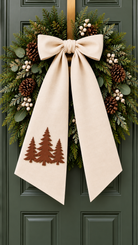 Personalized Wreath Sash with Leather Monogram product detail 5