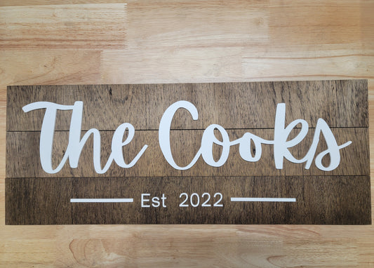 Personalized Wooden Name Sign