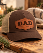 Personalized Richardson 112 leather patch hat