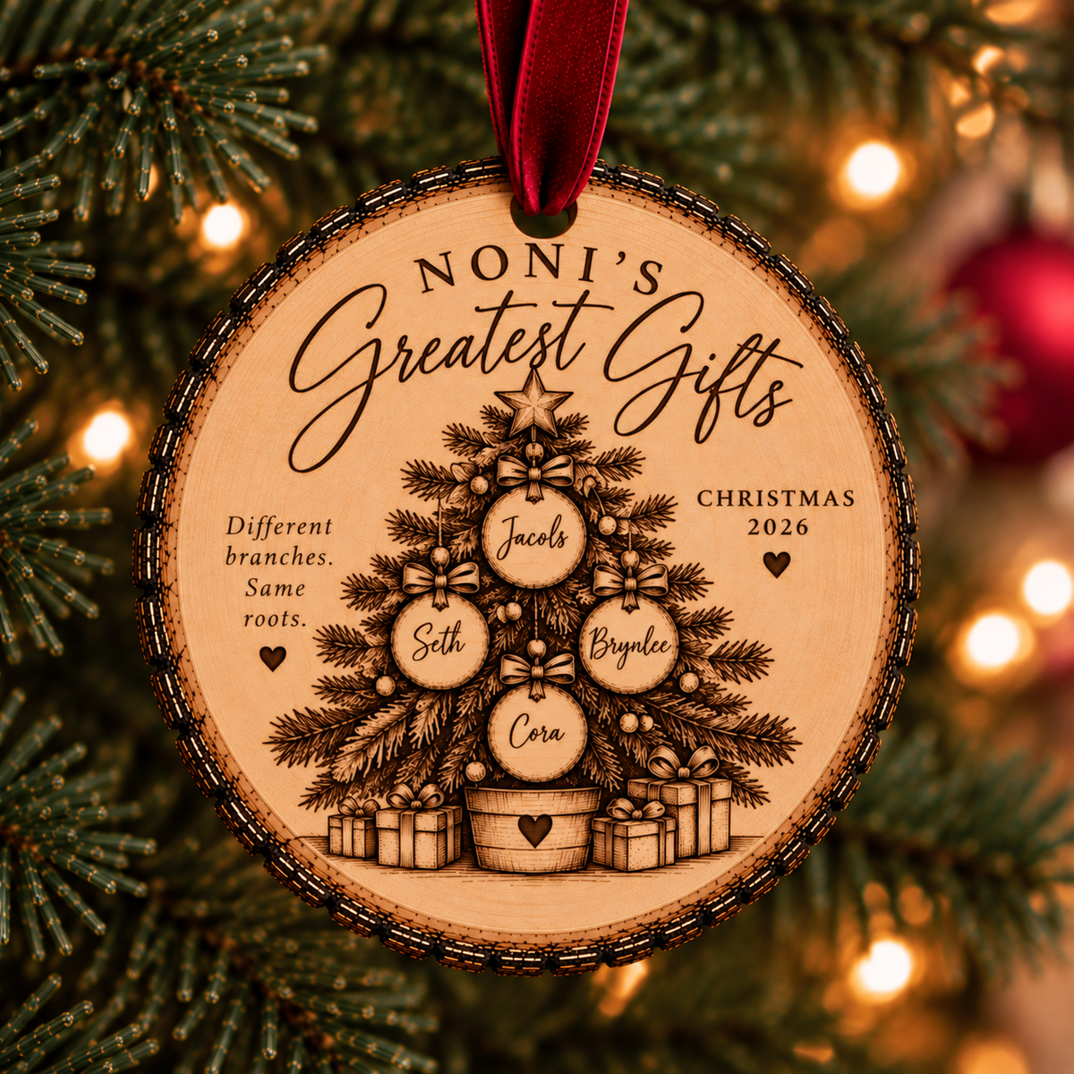Personalized Grandparents Greatest Gifts Ornament product image