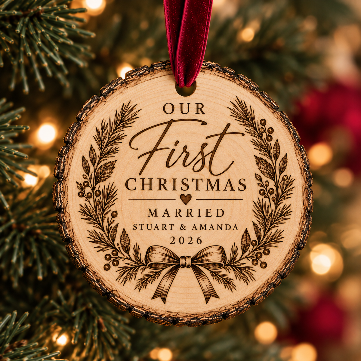 Personalized Our First Christmas Ornament product detail 2