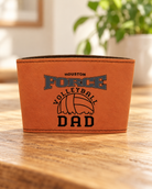 Leather Mug Sleeve in a warm naturally lit setting