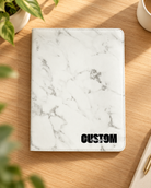 Personalized Vegan Leather Portfolio with Notepad in a warm naturally lit setting